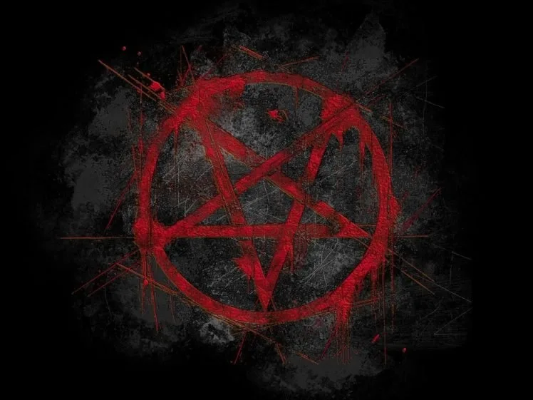 Telo nero con Pentagramma 3 per Tarot, rune, Lenormand e altare