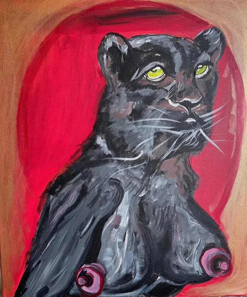 Painting by Ivet Goranova: "The Panther"