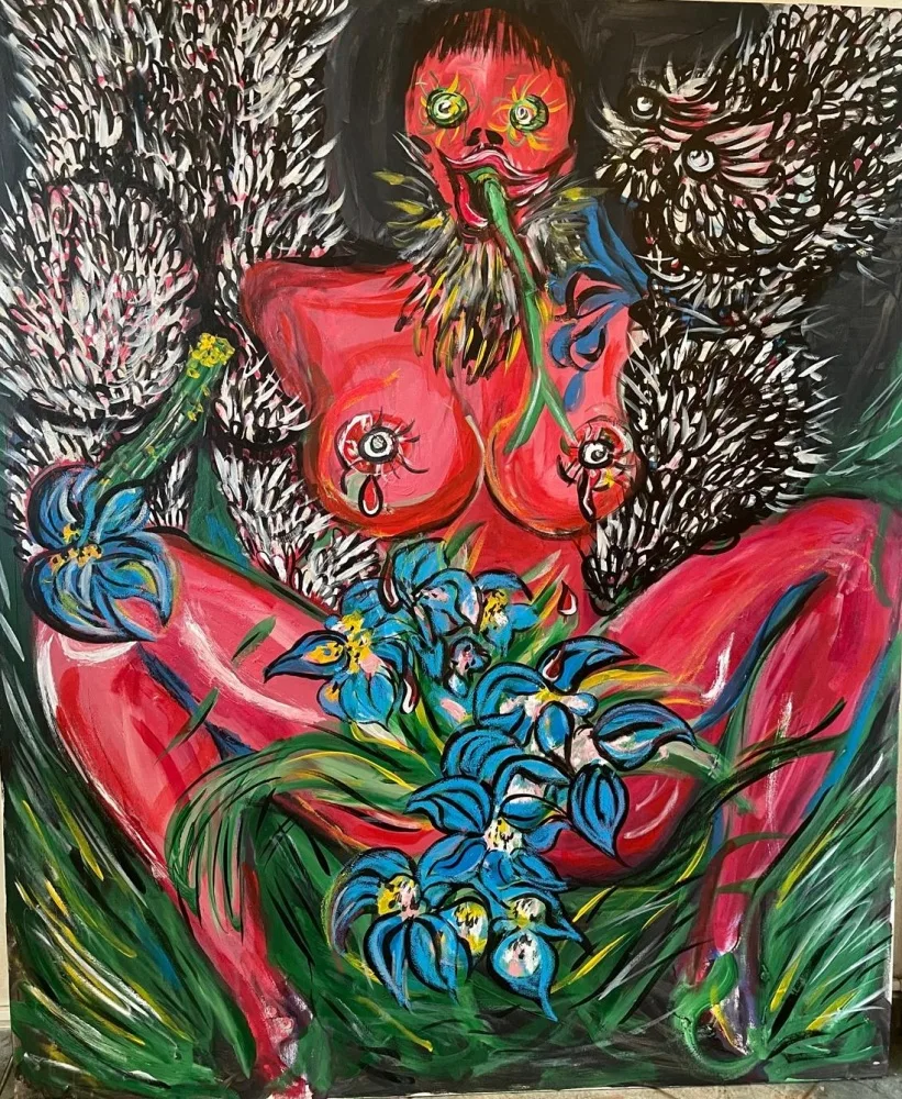 Painting by Ivet Goranova: "Birth"