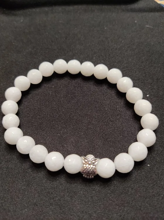 White Quartz Bracelet for Astral Travel and Clairvoyance