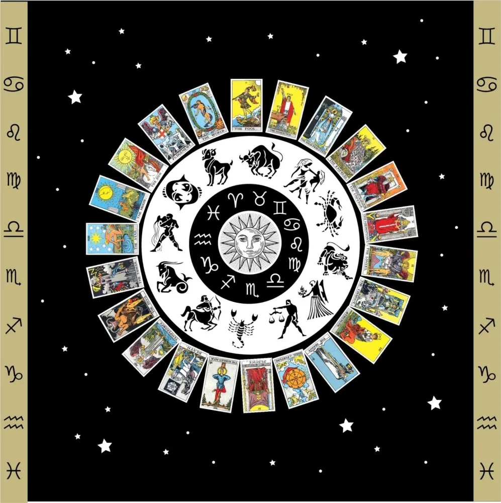 Покривка Таро за гадаене, руни, Ленорман и олтар